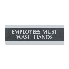 US Stamp Sign Employees Must Wash