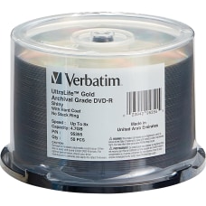 Verbatim DVD R 47GB 8X UltraLife