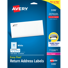 Avery Easy Peel Return Address Labels