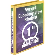 Holds 800 Sheets... 4 Inch Locking D-Ring Samsill Durable 3 Ring View Binders