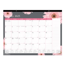 2025 Blueline Monthly Desk Pad Calendar