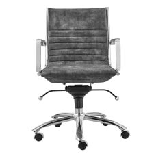 Eurostyle Dirk Velvet Low Back Office