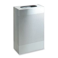 United Receptacle 30percent Recycled Metallic Rectangle