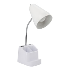 Realspace Lusina LED Organizer Desk Lamp
