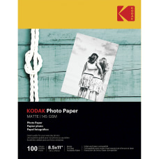 Kodak Matte Photo Paper Letter 8