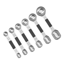 Cuisinart Magnetic Measuring Spoons Silver Set