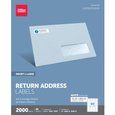 Office Depot Brand InkjetLaser Return Address
