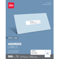 Office Depot Brand InkjetLaser Address Labels