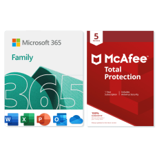 Microsoft 365 Family McAfee Total Protection