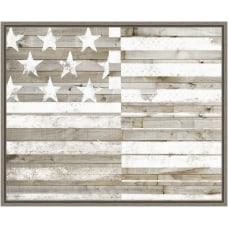 Amanti Art American Flag Rustic by