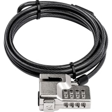 SKILCRAFT Combination Cable Laptop Lock 6