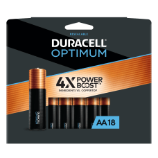 Duracell Optimum AA Alkaline Batteries Pack