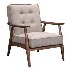 Zuo Modern Rocky Arm Chair PuttyWalnut