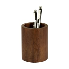 Realspace Wooden Pencil Cup 4 H