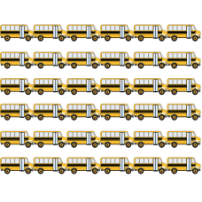 Hygloss Borders Die Cut School Bus