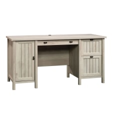 Sauder Costa Computer Desk Chalked Chestnut