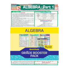 QuickStudy Grade Booster Pack Algebra
