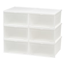 IRIS Stacking Mens Shoe Storage Containers
