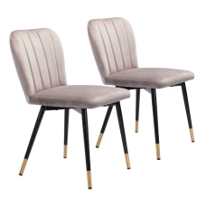 Zuo Modern Manchester Dining Chairs GrayBlack