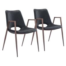 Zuo Modern Desi Dining Chairs BrownBlack