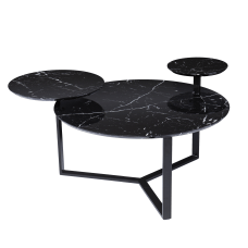 SEI Saxelby Faux Marble Cocktail Table