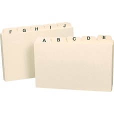 Smead Alphabetic Card Guides 5 x