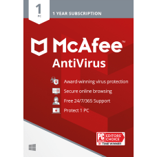 McAfee AntiVirus For 1 PC Antivirus
