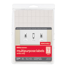 Office Depot Brand Removable Writable Labels