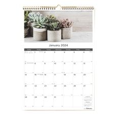 2024 Blueline Colorful Monthly Wall Calendar