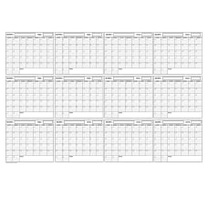 SwiftGlimpse Reversible Yearly Wall Planner 24