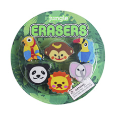 Office Depot Brand Fun Erasers Jungle