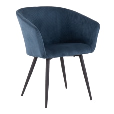 LumiSource Corazza Contemporary Accent Chair BlackBlue
