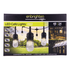 Enbrighten LED Caf Lights 48 IndoorOutdoor