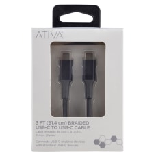 Ativa USB C Braided Charging Cable