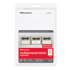Office Depot Brand Removable InkjetLaser Labels