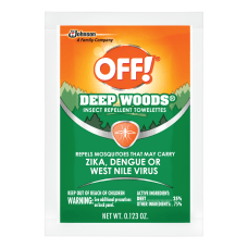 OFF Deep Woods Insect Repellent Towelettes