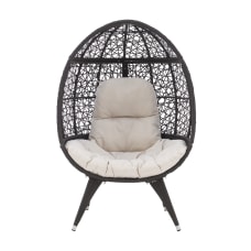 Linon Kaince Outdoor Chair BrownNatural