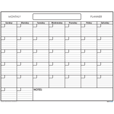 SwiftGlimpse Monthly Wall Planner 18 x