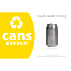 Recycle Across America Aluminum Cans Standardized