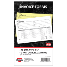 COSCO Service Invoice Form Book With