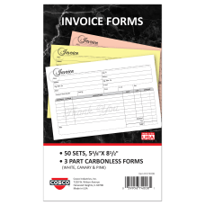 COSCO Service Invoice Form Book With