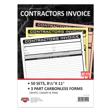COSCO Contractor Invoice Business Form Book