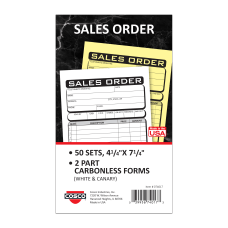Cosco Sales Order Form Book Sets