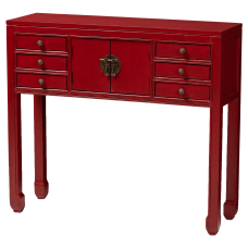 Baxton Studio Efe Console Table Red