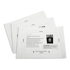 Ativa Shredder Lubricant Sheets Pack Of
