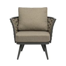 Eurostyle Solna Fabric Lounge Chair GrayTaupe