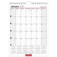2025 Office Depot Monthly Wall Calendar