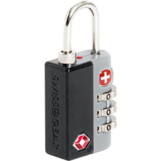 SwissGear Deluxe TSA Combination Lock Black