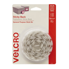 VELCRO Brand STICKY BACK Fasteners Coins