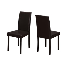 Monarch Specialties Ethan Dining Chairs Cappuccino